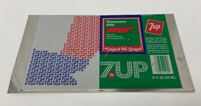 Tennessee Lösen Aluminium  7 UP  Dose 1959 Staaten   United We Stand