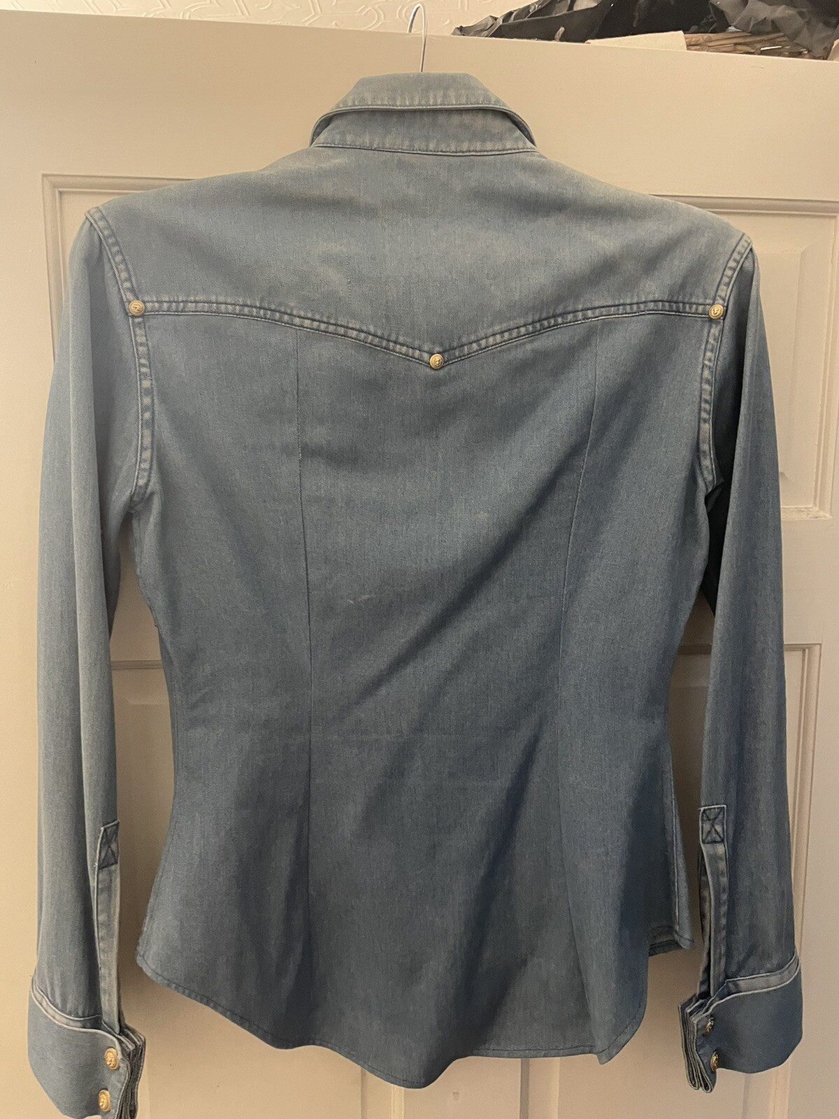kim kardashian ACTUAL owned Balmain Demin Shirt image 7