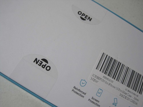 Icreefun for iPhone 15 Pro Max Case Silver NEW - Picture 3 of 4