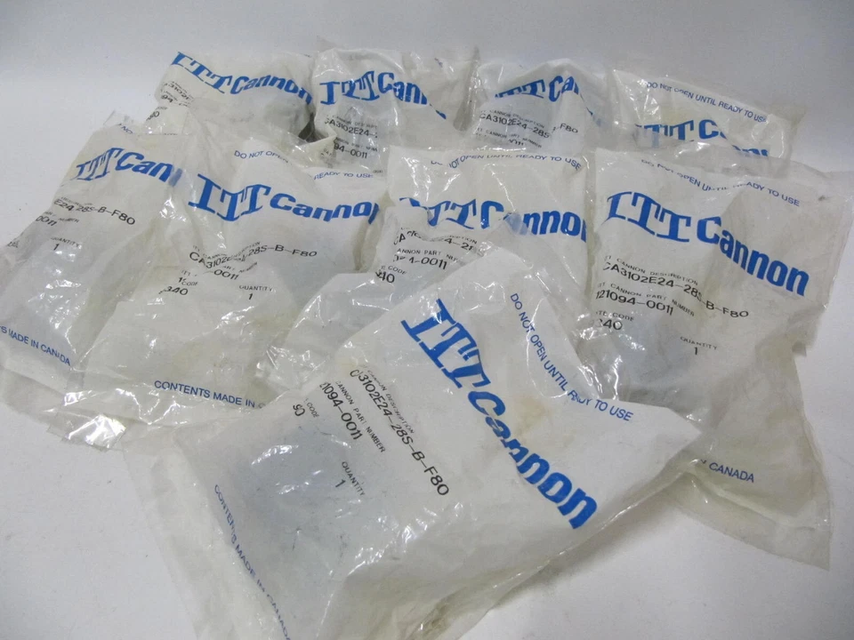 (NEW) ITT / Cannon Military Circular Connector 24 POS CA3102E24-28S-B-F80 - Image 4 of 4