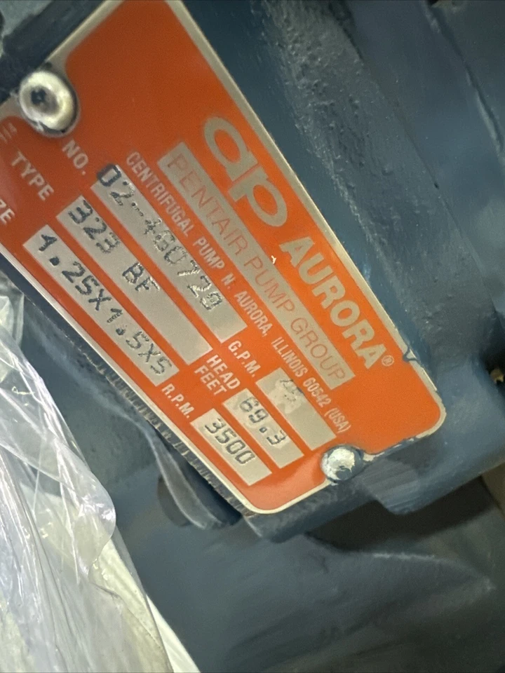 Bomba de condensado Aurora tipo 322 BF 02-460729 1,25x1,5XS 45 GPM 3 fases Foto 2 de 4