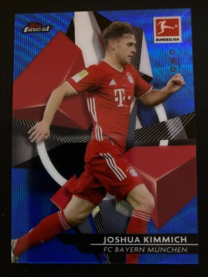 2020-21 Topps Finest Bundesliga Blue Wave Refractor Joshua Kimmich ed/150 BAYERN