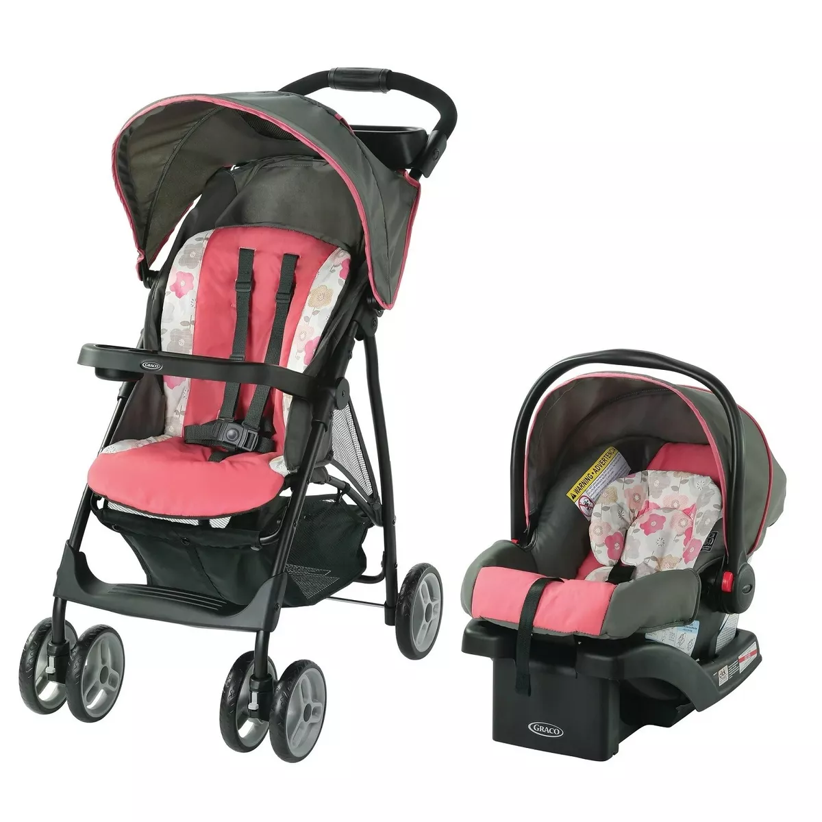 Baby Combo Stroller With Car Seat Playard Bouncer Lighting Toy