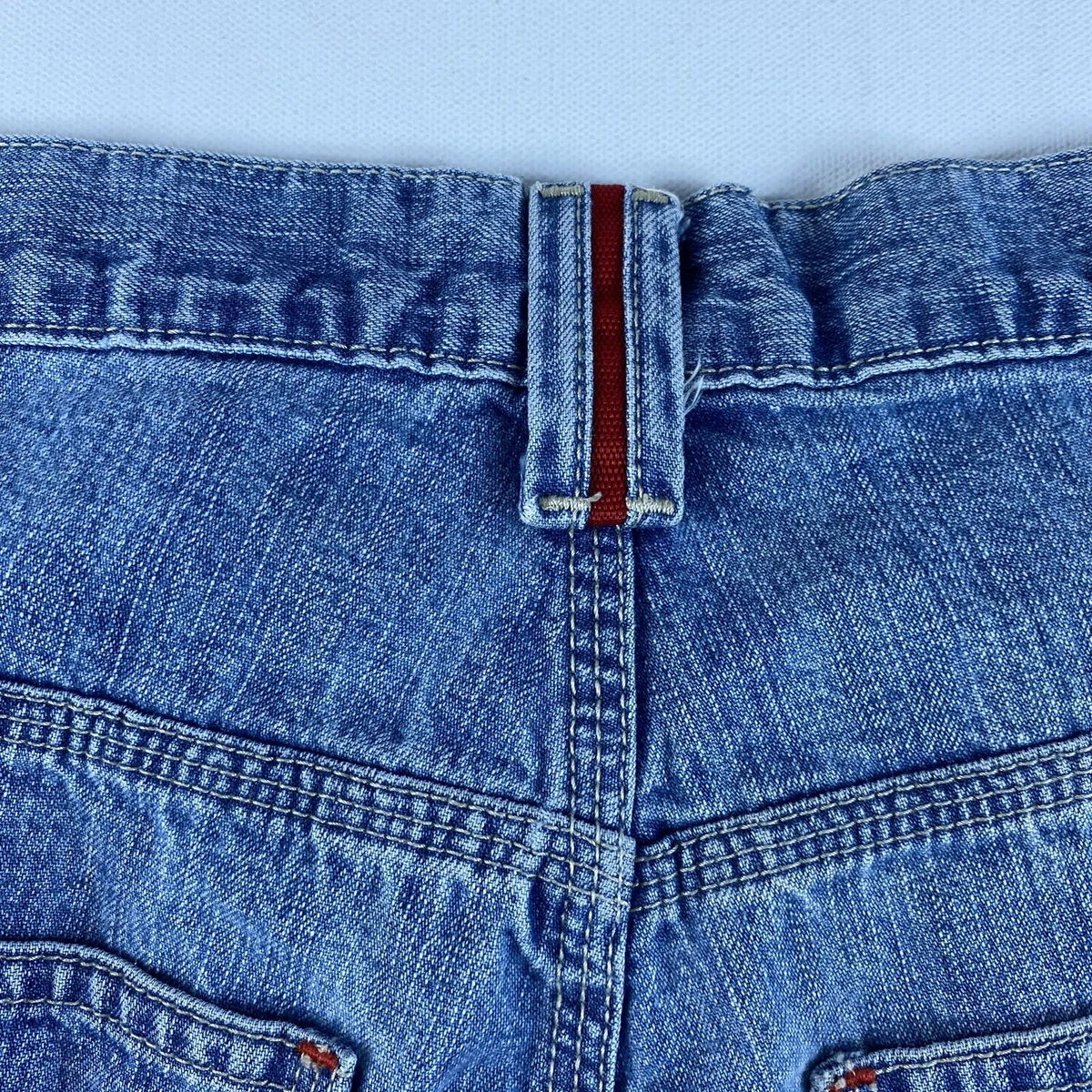 Mens jeans cheap with red stripe