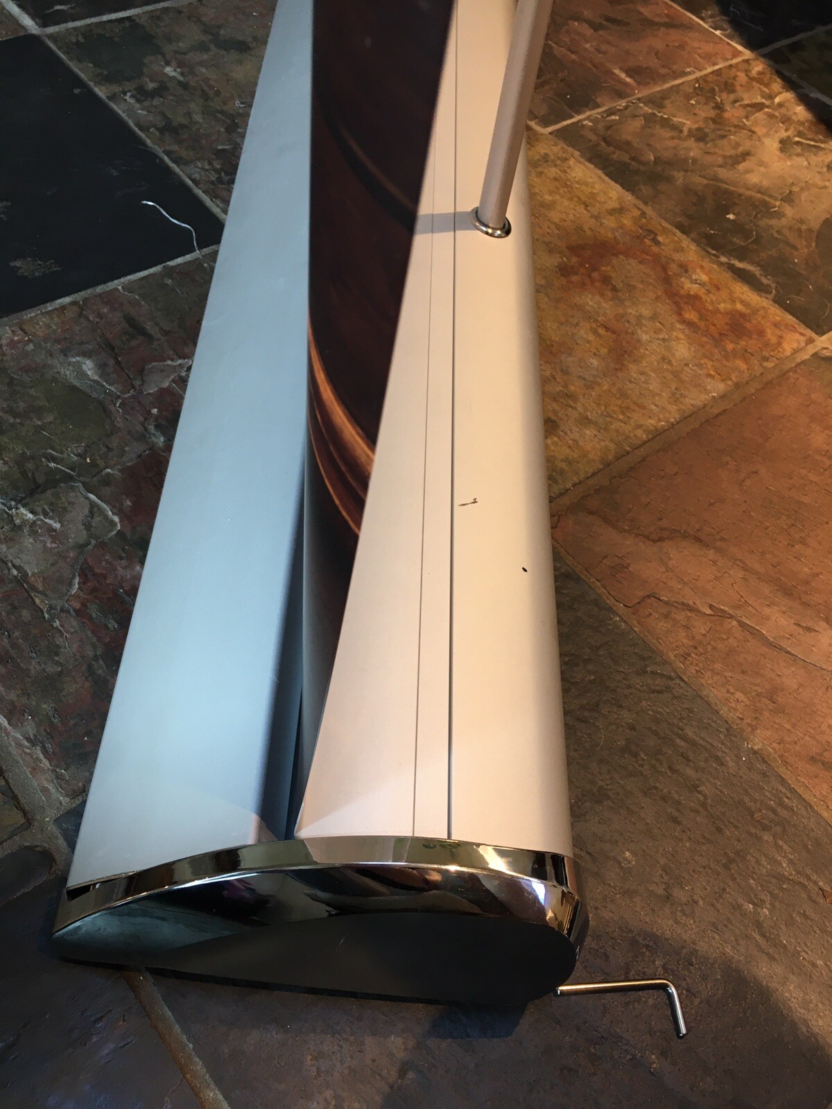 Yuengling Large Beer Banner With Stand And Retracts Into Base 7ft Tall