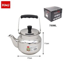 Bouilloire À Eau En Acier Inoxydable 750ml Théière Mini Réchaud De Camping HMJ