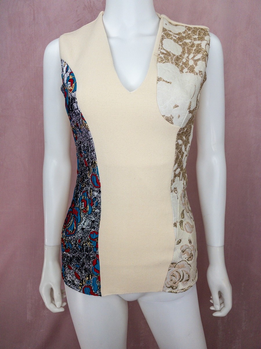 cream peplum blouse