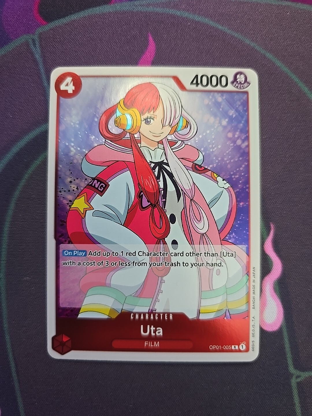 OP01-005 Uta Rare English One Piece TCG Card Romance Dawn