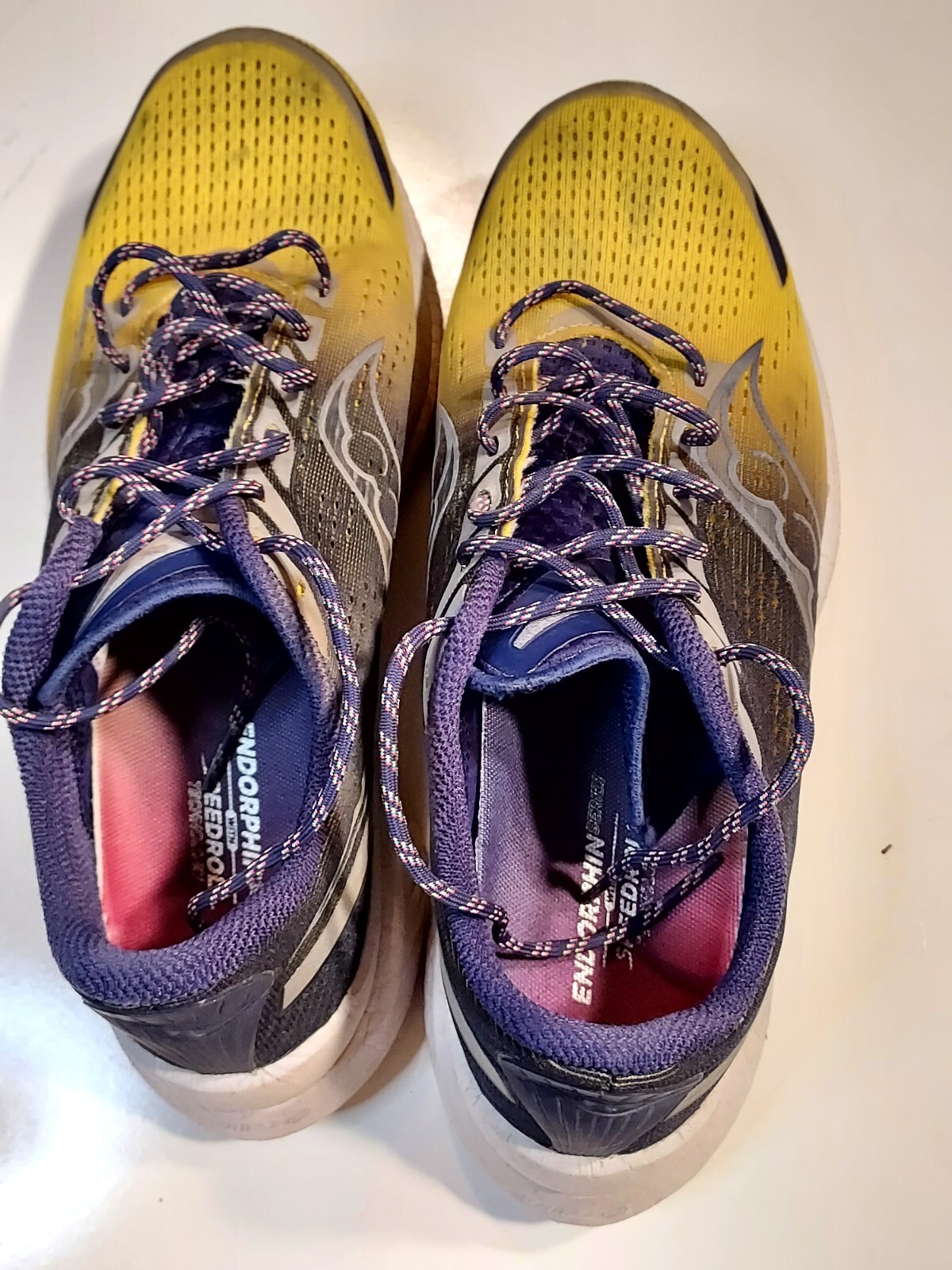 Saucony Men's Endorphin Speed 3 Running Shoes, Night LITE, 10 US - USED image 6