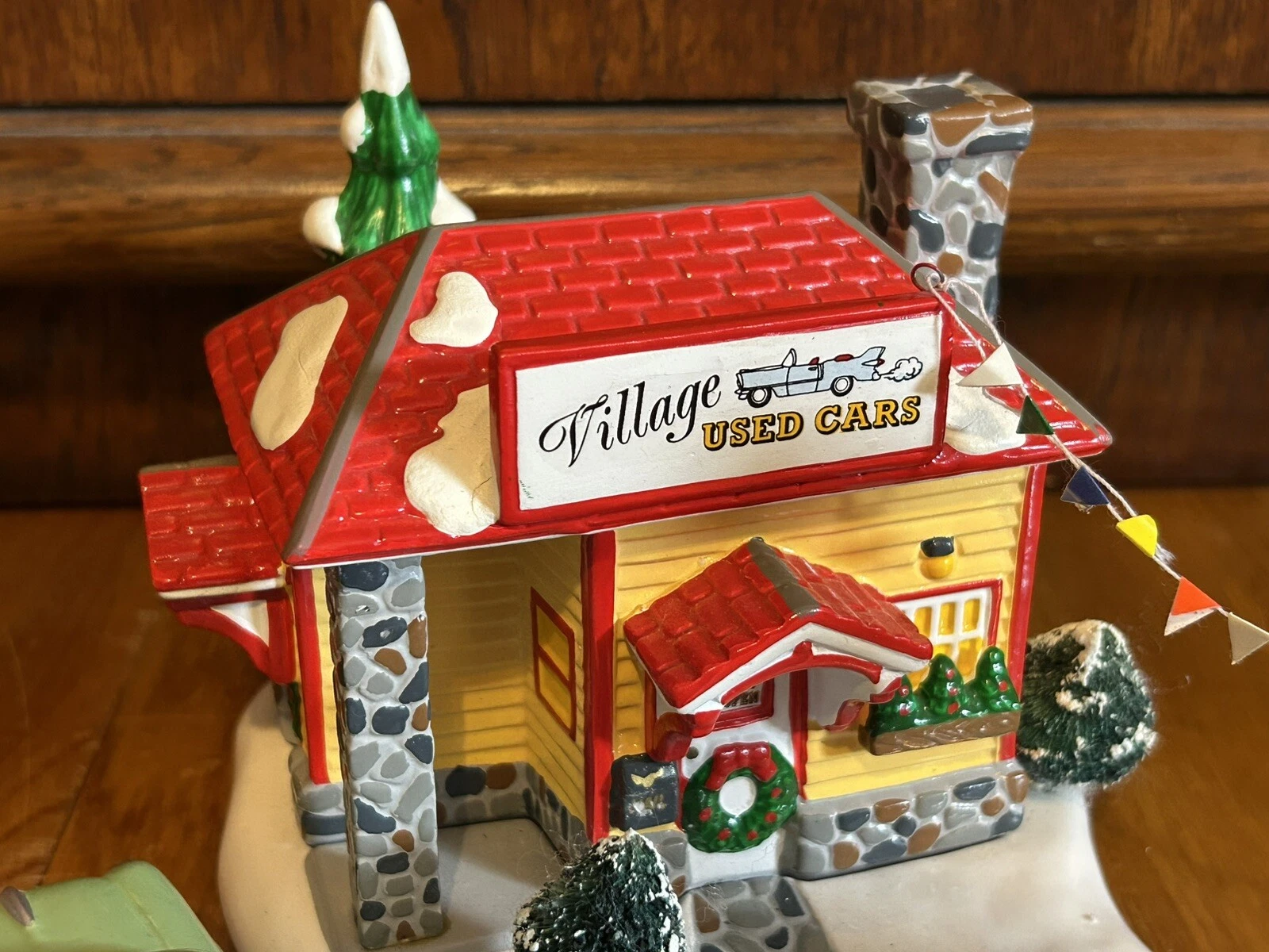  vintage snow village dept 56 carros usados pássaro desaparecido caixa 
