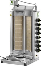 Gyros a gas kg 80 con 8+8 bruciatori macchina cuoci kebab chiosco metano MF V230