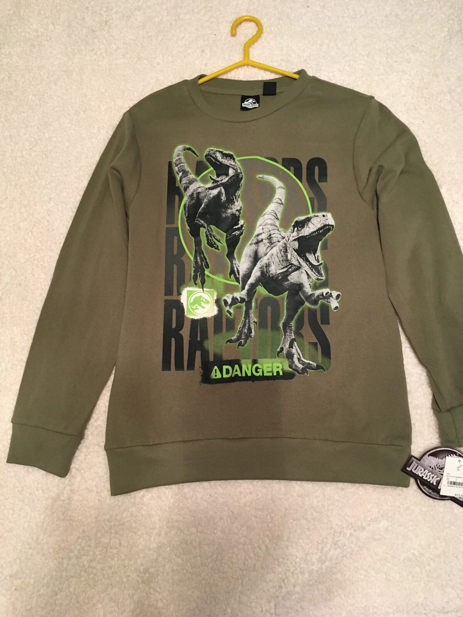 Boys XL Jurassic World long sleeve pullover shirt