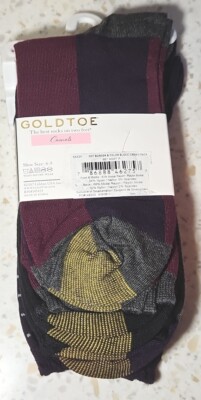 womens gold toe dress socks Amazon.com: GOLDTOE Women's Ultra Soft Texture Crew Socks, 3 Pairs, Bone/Khaki/Peacoat, Shoe Size: 6-9 : Clothing, Shoes & Jewelry