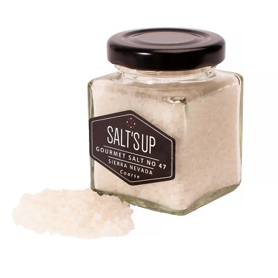 Sierra Nevada Coarse Salt 90g Spanish Gourmet Natural Mineral Glass Jar No 47