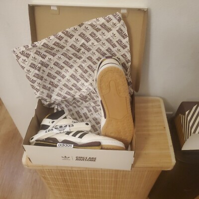 Size 11 - adidas Girls Are Awesome x Forum High Cloud White Purple