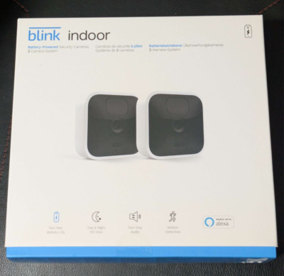 Blink Indoor Wireless Security 2-Kamera System mit Sync Modul Full HD