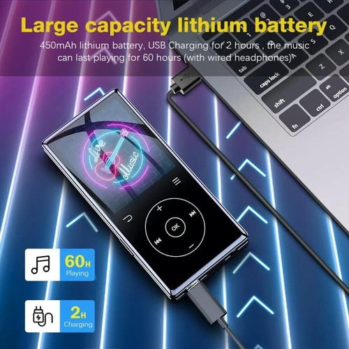 Bluetooth Support 128GB MP4/MP3 Lossless Music Player FM Radio Recorder Sport UK - Picture 12 of 20