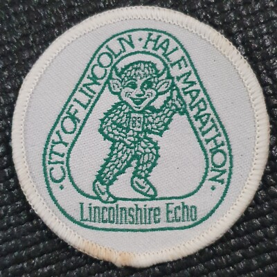 Lincolnshire echo City of Lincoln Half Marathon 1989 Cloth Patch