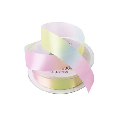 Regenbogen Pastell Bunt Band Breite 25 mm