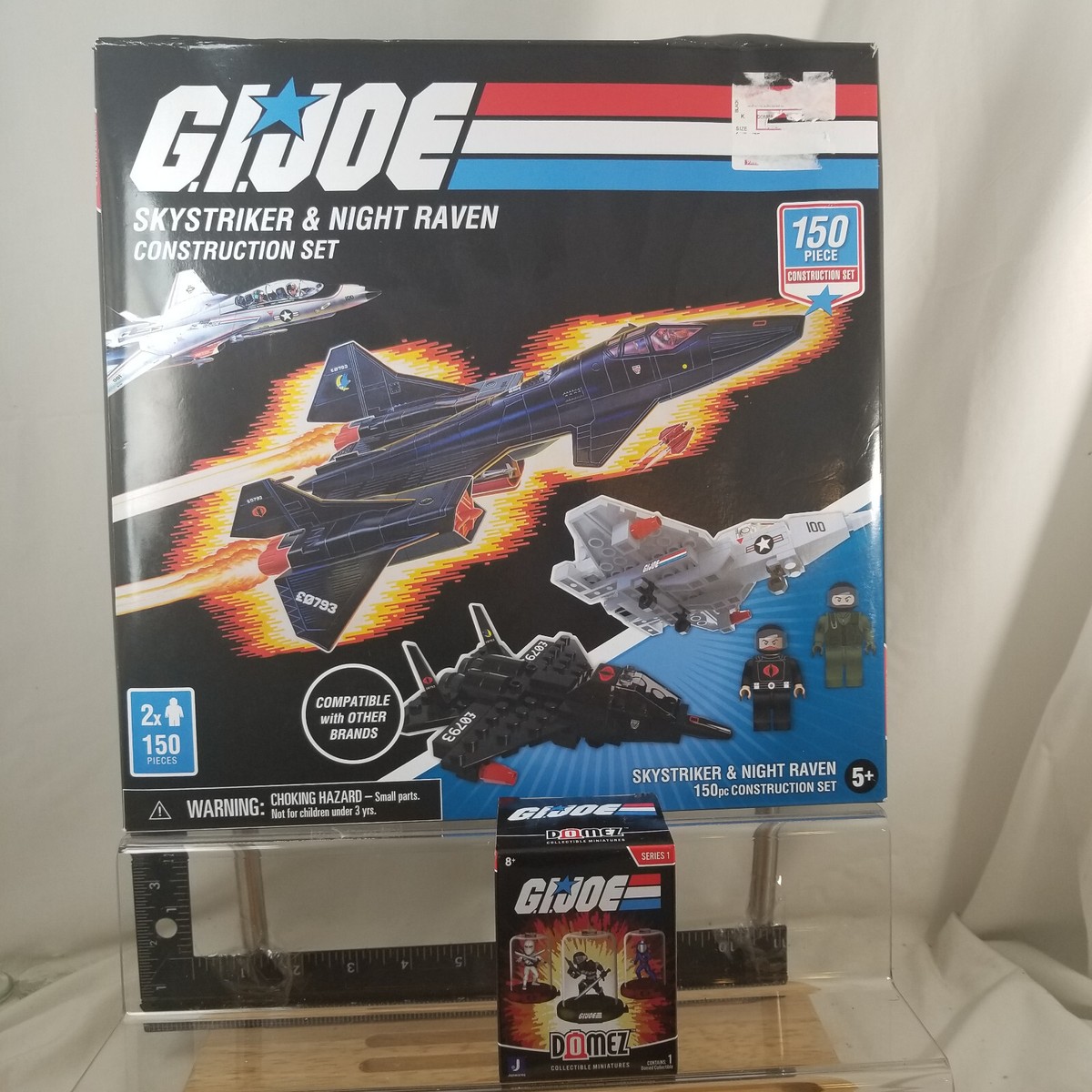 GI Joe Toys Skystriker Cobra Night Raven PLANES Domez 150 pc w Figs  NEW