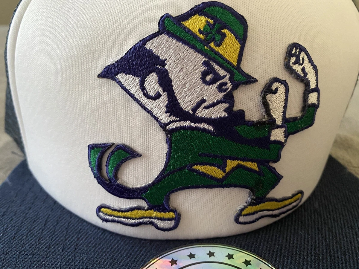 Vintage Classic Notre Dame Fighting Irish Leprechaun Logo Trucker Hat Cap NEW
