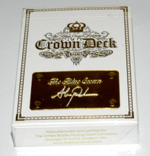 CROWN WHITE DIAMOND DECK LUXURY PLAYING CARDS DECK NEW SEALED BLUE CROWN