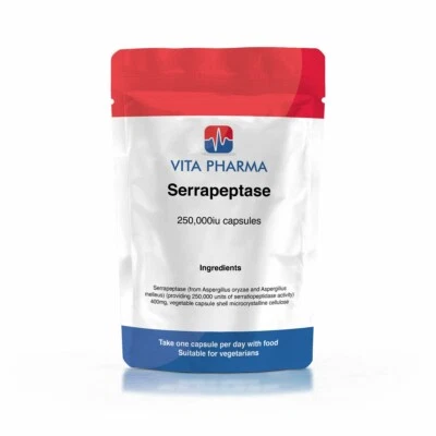 SERRAPEPTASE 250,000iu 365 enteric coated caps VITAPHARMA
