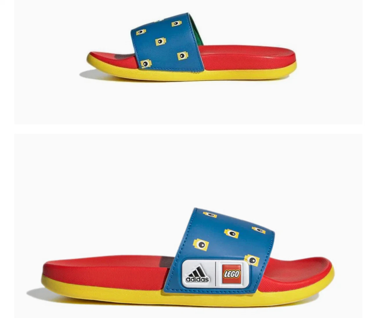 Adidas Adilette Comfort x LEGO diapositive per bambini taglia 2 nuove
