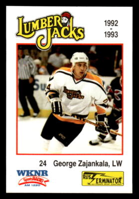George Zajankala 1992 Cleveland Lumberjacks IHL #11 Cleveland