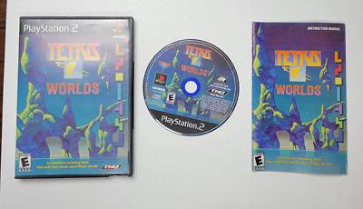 Tetris Worlds Playstation 2 PS2 Video Game Complete TESTED WORKS THQ 6 Variation