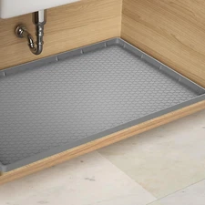 Under Sink Mats for Kitchen Waterproof - 22" X 19" Waterproof Kitchen Cabinet Ma