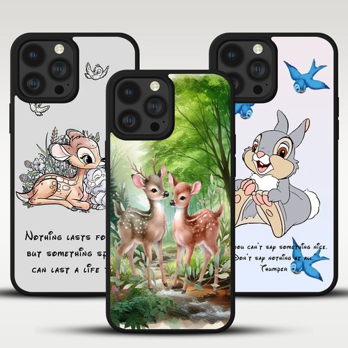 BAMBI TUMPER HÜLLE FÜR IPHONE SAMSUNG HUAWEI PIXEL ART GESCHENK TPU HANDY COVER - Bild 1 von 28