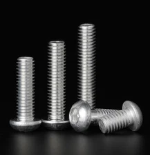 M3 M4 M5 M6 Aluminum Alloy 6061 Allen Bolt Hex Socket Button Head Screws