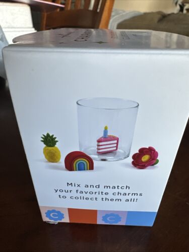 HALLMARK CHARMERS GLASS BASE 4 INCHES HOLDS 17 OZS NEW - Picture 2 of 7