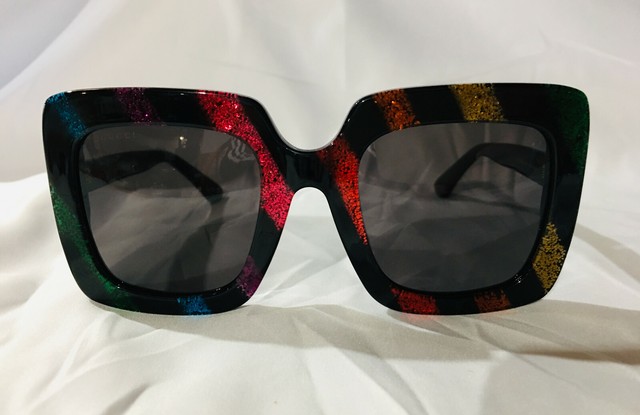 gucci rainbow glitter sunglasses