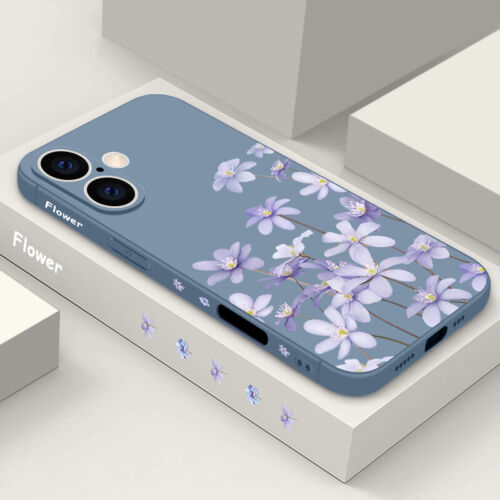 Funda para iPhone 16 Pro Max 15 14 13 12 11 a prueba de golpes patrón de flores cubierta suave - Imagen 14 de 21