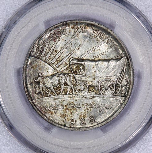 1926-S Oregon Half Dollar 50C PCGS MS66 - Handsomely Toned! - Picture 4 of 4