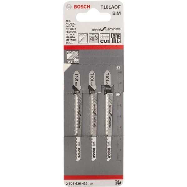 Bosch StichsäGeblatt T 101 AOF Special For Laminate, 83Mm (3 StüCk)-image
