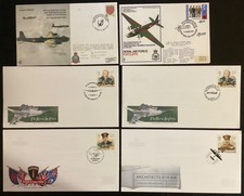 GB 1972-99 RAF  Bomber Command Anniversary Postmark Covers x 6 (RAF69)