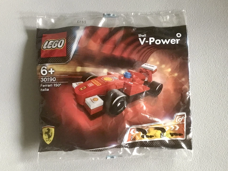 🇮🇹LEGO Racers Ferrari 30190. Shell V-Power. - 150 Italia -. Année 2012. - Photo 2/4