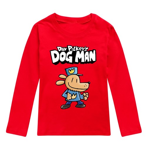 Boys Girls Dog Man Long Sleeve T-Shirt Kids Casual Cotton T Shirt Top 2-13 Years - Bild 6 von 40