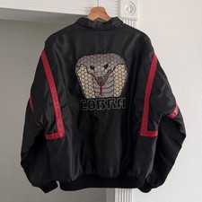 VINTAGE 1986 COBRA MOVIE SYLVESTER STALLONE CAST & CREW BOMBER JACKET SIZE M HTF
