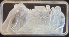 1975 Tobacco Auction America  Beautiful Hamilton Mint-0.999 Silver 1 Oz Art Bar