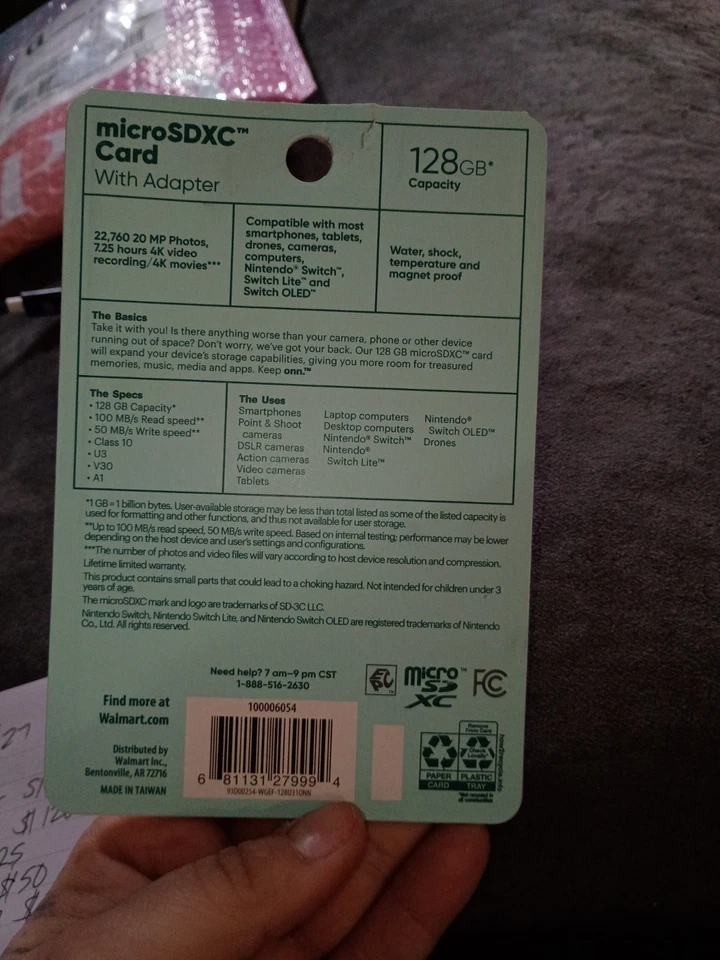 Keep On 128gb Micro SDXC Memory Card Class 10 With Adapter Sealed - Image 2 of 2