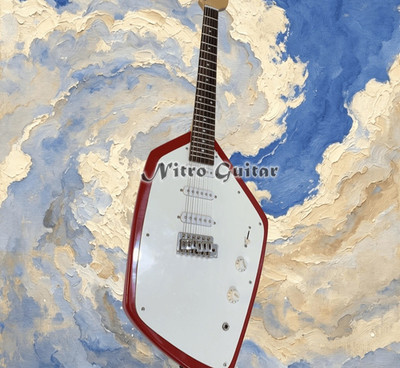 Vox High-gloss Bright Red Electric Guitar SSS Three Single-Coil Passive Pickups