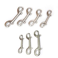 Brandneu Karabinerhaken Clip Klipp Doppelt Öse Edelstahl For Attachment