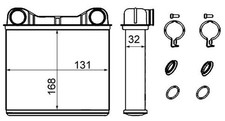 MAHLE Wärmetauscher Innenraumheizung AH 238 000S für KLASSE MERCEDES V251 W251