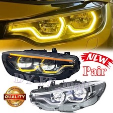 Für BMW 4er F32 F33 F36 F82 2013-20 Paar Upgrade LED Scheinwerfer Montage HI/HID