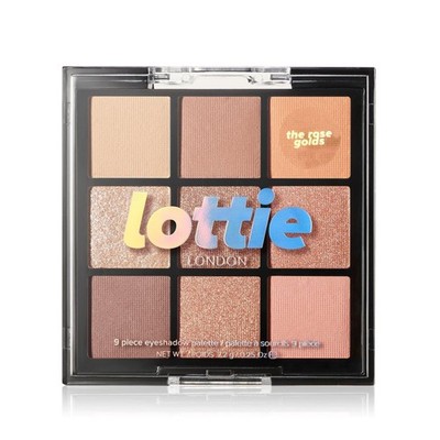Lottie London Lottie Palette in The Rose Golds, 9 shade compact eyeshadow...