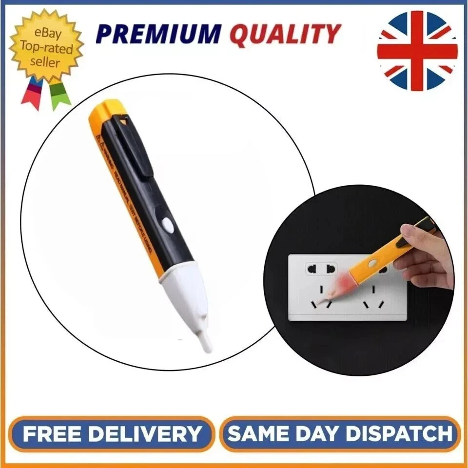 Voltage Pen Electric Power Alert Detector Tester UK 1AC-D Volt Non Contact - Image 2 of 4